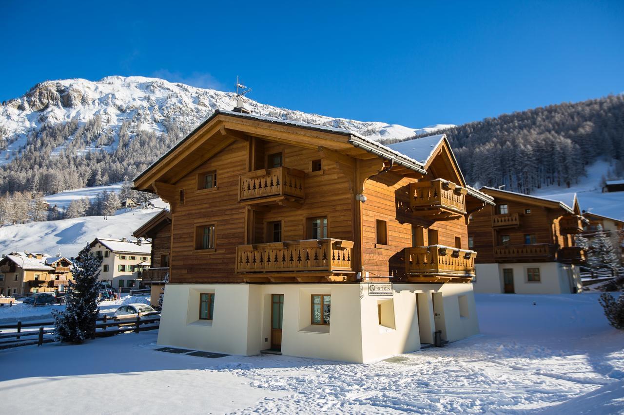 Les Fleurs Bleues Aparthotel Livigno Ngoại thất bức ảnh
